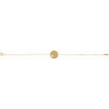 14K Yellow Pierced Heart Disc 7-8 Bracelet - BRC7701001P photo 2