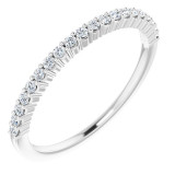 14K White 1/6 CTW Diamond Anniversary Band - 12287760001P photo