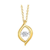Gems One 10KT Yellow Gold & Diamond Rhythm Of Love Neckwear Pendant  - 1/10 ctw - ROL1227-1YC photo