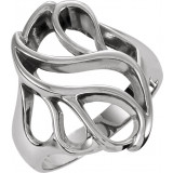 14K White Metal Fashion Ring - 552737192P photo