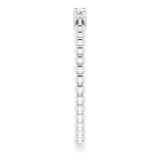 14K White 1/6 CTW Diamond Stackable Ring - 71927605P photo 4