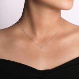 Gabriel & Co. 14k White Gold Kaslique Diamond Necklace - NK5430W45JJ photo 3