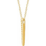 14K Yellow 1/4 CTW Diamond Graduated 16-18 Bar Necklace - 65221760000P photo 2