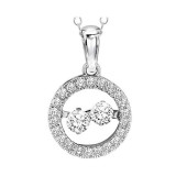 Gems One 10KT White Gold & Diamond Rhythm Of Love Neckwear Pendant  - 1/3 ctw - ROL1234-1WC photo