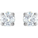 14K White 1/5 CTW Diamond Earrings - 187460049P photo 2