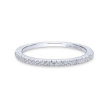 Gabriel & Co. 14k White Gold Contemporary Anniversary Wedding Band - WB12671S3W44JJ photo