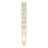 14K Yellow 1/2 CTW Diamond French-Set Anniversary Band - 1238836009P photo 4