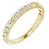 14K Yellow 1/2 CTW Diamond French-Set Anniversary Band - 1238836009P photo