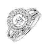 Gems One 14KT White Gold & Diamond Rhythm Of Love Fashion Ring  - 1 ctw - ROL1188-4WC photo