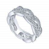 Gabriel & Co. 14k White Gold Stackable Diamond Ring - LR5673W45JJ photo 3