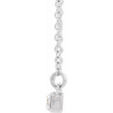 14K White 1/5 CTW Diamond Bar 16-18 Necklace - 86773605P photo 2