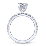 Gabriel & Co. 14k White Gold Contemporary Straight Engagement Ring - ER13904R4W44JJ photo 2