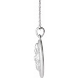 14K White Buddha 16-18 Necklace - 86851600P photo 2