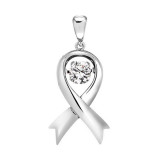 Gems One 14KT White Gold & Diamond Rhythm Of Love Neckwear Pendant  - 1/4 ctw - ROL1212-4WC photo