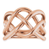 14K Rose Criss-Cross Ring - 65212060002P photo 3