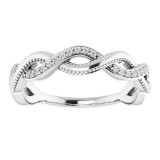 14K White 1/8 CTW Diamond Anniversary Band - 123424600P photo 3