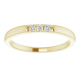14K Yellow .06 CTW Diamond French-Set Anniversary Band - 124030604P photo 3