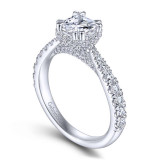 Gabriel & Co. 14k White Gold Infinity Straight Engagement Ring - ER13853C4W44JJ photo 3