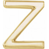 14K Yellow Single Initial Z Earring - 86800252P photo