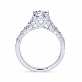 Gabriel & Co. 14k White Gold Contemporary Straight Engagement Ring - ER11756R4W44JJ photo 2