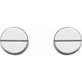 14K White Geometric Earrings - 86608600P photo 2