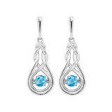 Gems One Silver (SLV 995) Rhythm Of Love Fashion Earrings - ROL2238CRB photo
