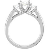 14K White 7/8 CTW Diamond Engagement Ring - 6472260002P photo 2