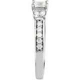 14K White 7/8 CTW Diamond Engagement Ring - 6472260002P photo 4