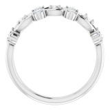 14K White 3/8 CTW Diamond Anniversary Band - 124118600P photo 2