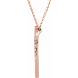 14K Rose 1 CTW Diamond Circle 18 Necklace - 658311000P photo 2