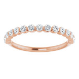 14K Rose 1/2 CTW Diamond Anniversary Band - 123418606P photo 3