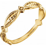 14K Yellow Stackable Ring - 51637102P photo
