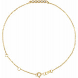 14K Yellow.07 CTW Diamond Bar 6 1/2-7 1/2 Bracelet - BRC774606P photo