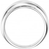 14K White Concave Ring - 51396102P photo 2