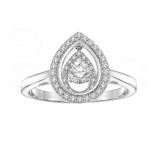 Gems One Silver (SLV 995) Diamond Rhythm Of Love Neckwear Pendant  - 1/10 ctw - ROL1053-SSWD photo