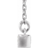 14K White 1/2 CTW Diamond Bar 17 Necklace - 863616004P photo 2