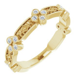 14K Yellow 1/6 CTW Diamond Anniversary Band - 123661601P photo