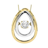 Gems One 14KT Yellow Gold & Diamond Rhythm Of Love Neckwear Pendant  - 1/8 ctw - ROL1050-4YC photo