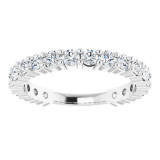 14K White 1 1/5 CTW Diamond Anniversary Band - 1236556008P photo 3