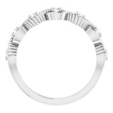 14K White 1/5 CTW Diamond Stackable Ring - 720466000P photo 2