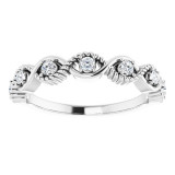 14K White 1/5 CTW Diamond Stackable Ring - 720466000P photo 3