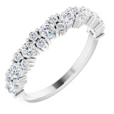 14K White 9/10 CTW Diamond Anniversary Band - 123328600P photo