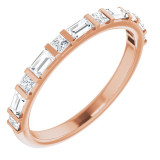 14K Rose 1/2 CTW Diamond Anniversary Band - 123585602P photo