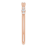 14K Rose 1/10 CTW Diamond Stackable Ring - 124033602P photo 4