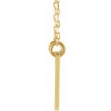 18K Yellow Gold Plated Geometric 18 Necklace - 86560109P photo 2