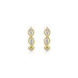 Gabriel & Co. 14k Yellow Gold Hampton Diamond Hoop Earrings - EG13651Y45JJ photo 3