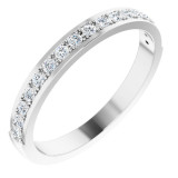 14K White 1/4 CTW Diamond Anniversary Band - 122974600P photo