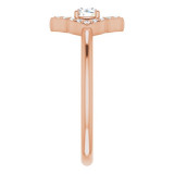 14K Rose 1/3 CTW Diamond Halo-Style Clover Ring - 12303260005P photo 4