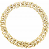 14K Yellow 3/4 CTW Diamond Curb 7 Bracelet - BRC822600P photo