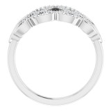 14K White 1/5 CTW Diamond Woven Ring - 123100600P photo 2
